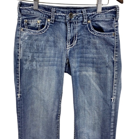 Cowgirl Tuff Co. Denim - Cowgirl Tuff Co. Jeans Women's Low Rise 26x35 (27x33.75) Denim Boot Cut Stretch